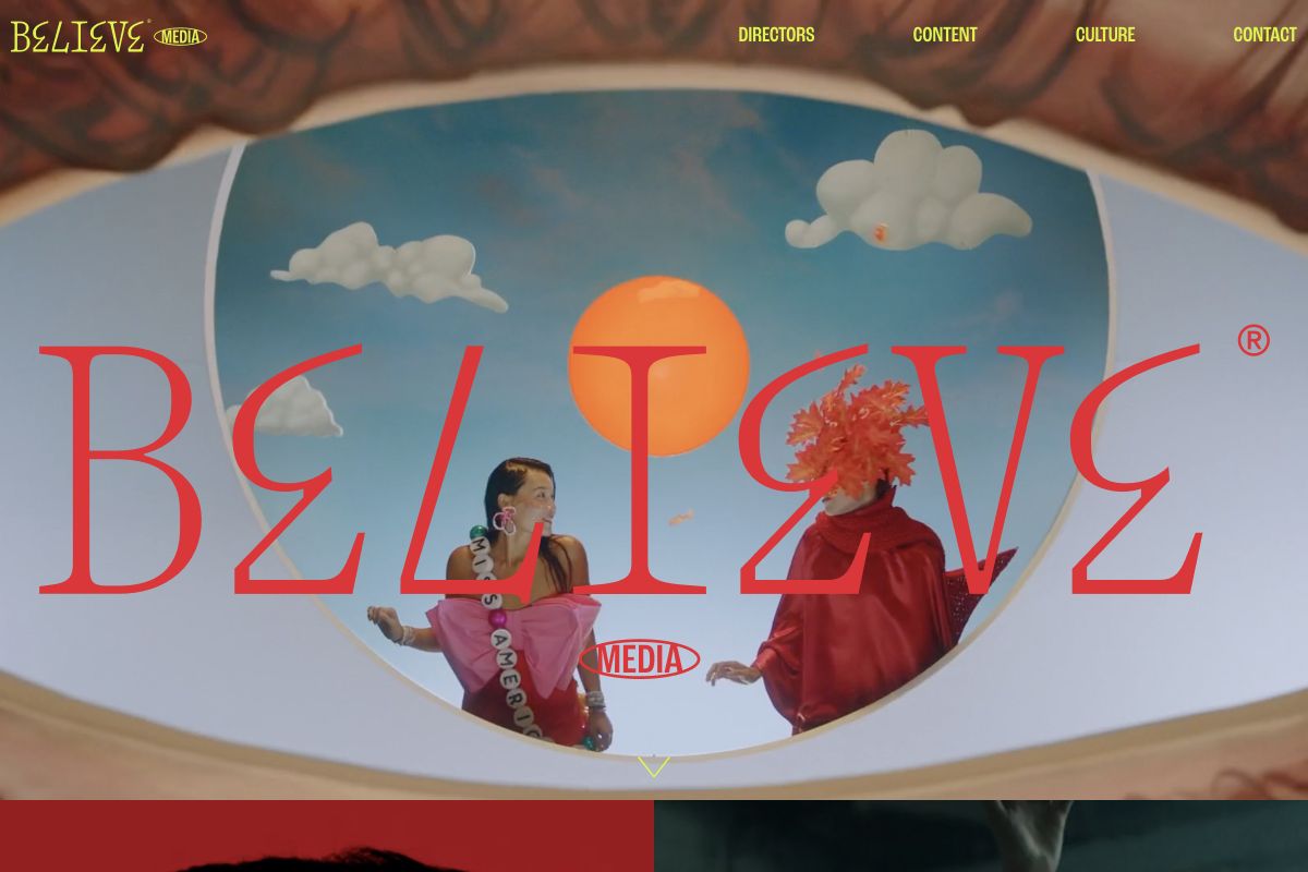 Believe Media website preview