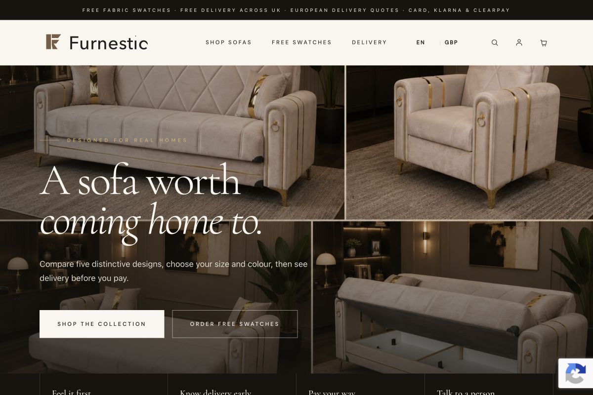 Furnestic website preview